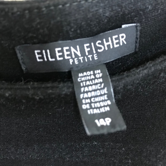 Eileen Fisher Black Sleeveless Dress - SZ 14P - Picture 3 of 4